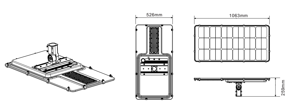 太阳能路灯尺寸